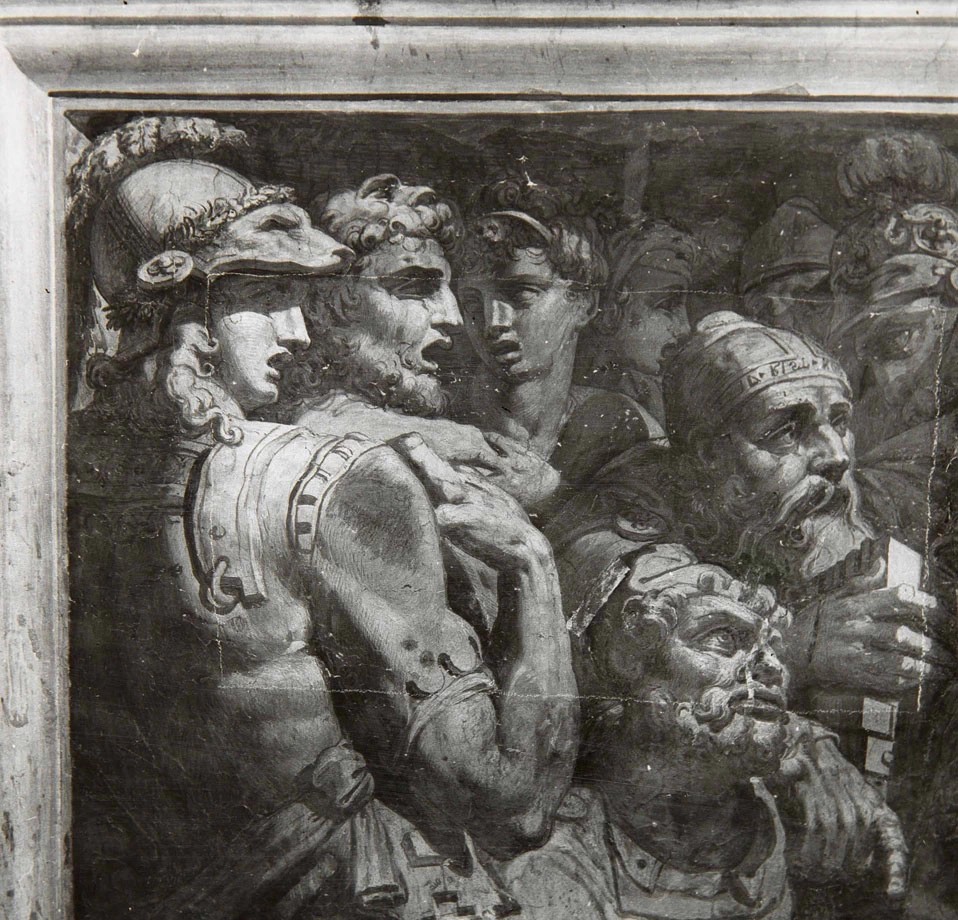 Perin del Vaga - Alessandro Magno pone in salvo gli scritti di Omero, Castel Sant'Angelo, Roma